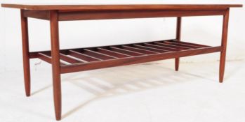 BRITISH MODERN DESIGN TEAK 1960'S LONG JOHN COFFEE TABLE