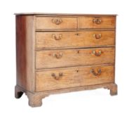 19TH CENTURY GEORGE III MAHOGANY CHEST OF DRAWERS