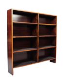 RETRO MID CENTURY PINE OPEN WINDOW LIBRARY BOOKCASE