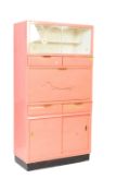 MID CENTURY 1950'S PINK PANTRY KITCHEN UNIT