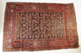 20TH CENTURY PERSIAN IRANIAN WOOL ON COTTON RUG