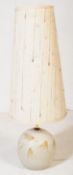 MID CENTURY STUDIO POTTERY LARGE FLOOR - TABLE LAMP & SHADE