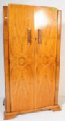 1930'S ART DECO WALNUT VENEERED BACHELORS WARDROBE