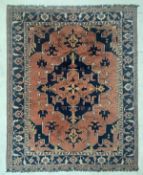 20TH CENTURY TURKISH ANATOLIAN RUG - RED & BLUE