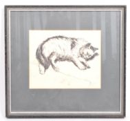HYMAN SEGAL (1914-2004) SIGNED INK DRAWING SKETCH