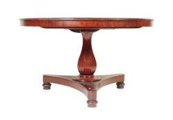 19TH CENTURY VICTORIAN WESSEX STYLE MAHOGANY TILT TOP TABLE
