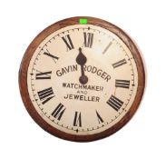 LARGE SHOP WALL CLOCK - GAVIN RODGERS - WATCHMAKER & JEWELLER