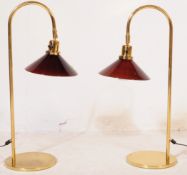 PAIR OF 1970'S BORJE CLAES FOR NORLETT ELIT DESK LAMPS
