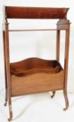 EDWARDIAN CIRCA 1900 OAK BOOK CASE RACK STAND TROUGH
