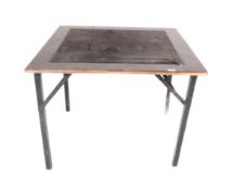 EARLY 20TH CENTURY CHINESE CHINOISERIE GAMES CARD TABLE