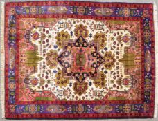 20TH CENTURY PERSIAN IRANIAN WOOL ON COTTON RUG