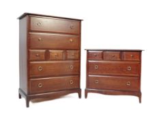 VINTAGE 20TH CENTURY STAG MINSTREL CHEST OF DRAWERS