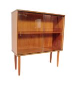 BRITISH MODERN DESIGN - TEAK WOOD LIBRARY BOOKCASE CABINET