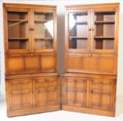 ERCOL FURNITURE - GOLDEN DAWN BEECH & ELM CABINETS