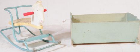 MID-CENTURY TRIANG RETRO 1950'S CHILDS ROCKING HORSE