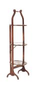 EARLY 20TH CENTURY 1920S OAK FOLDING CAKE STAND