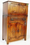 JAYCEE OLD CHARM SOLID OAK COCKTAIL DRINKS CABINET