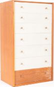 ERNEST GOMME FOR G-PLAN TEAK PEDESTAL CHEST OF DRAWERS