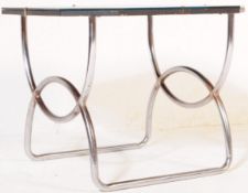 BRITISH MODERN DESIGN MID CENTURY CHROME COFFEE TABLE