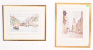 TWO 20TH CENTURY FRANK SHIPSIDES BRISTOL SIGNED PRINTS