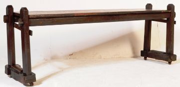 VICTORIAN 19TH CENTUTRY MAHOGANY CHURCH BENCH PEW