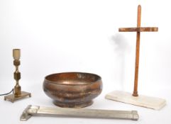 COLLECTION OF 20TH CENTURY DECOARTIVE ITEMS - SCALES - BOWL