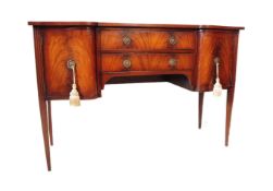 GEORGE III REPRODUCTION INLAID BOW FRONT SIDEBOARD