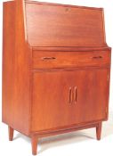 JENTIQUE MID CENTURY TEAK WOOD OFFICE BUREAU DESK