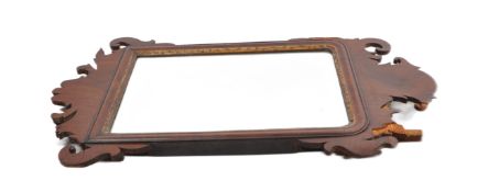 19TH CENTURY GEORGE III MAHOGANY FRAMED PIER WALL MIRROR