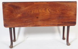 GEORGE III 19TH CENTURY CUBAN MAHOGANY PAD FOOT TABLE