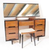 MID CENTURY 1950'S STAG SYLVIA REID DRESSING TABLE & STOOL