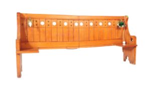 19TH CENTURY VICTORIAN CHURCH PEW CONVERTED TO HEADBOARD