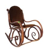 20TH CENTURY THONET STYLE BENTWOOD ROCKING CHAIR