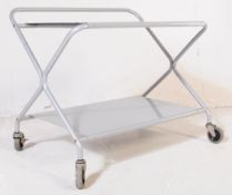 20TH CENTURY INDUSTRIAL MEDICAL GREY TWIN TIER TROLLEY