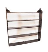 VICTORIAN 19TH CENTURY GOTHIC OAK OPEN WINDOW BOOKCASE