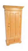 20TH CENTURY SCANDINAVIAN PINE SENTRY BOX WARDROBE ARMOIRE