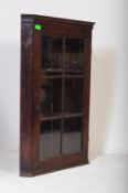 19TH CENTURY GEORGE III OAK CORNER CABINET