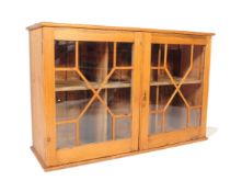 VICTORIAN 19TH CENTURY COUNTRY PINE BOOKCASE CABINET TOP