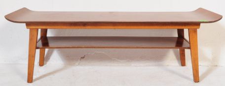 RETRO VINTAGE 20TH CENTURY TEAK LONG JOHN COFFEE TABLE