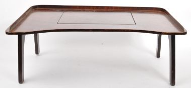 VICTORIAN 19TH CENTURY MAHOGANY READING SLOPE / BED TRAY