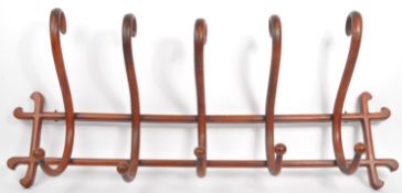 EARLY 20TH CENTURY WALL MOUNTED HAT COAT HANGER BY THONET