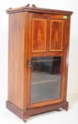EDWARDIANN INLAID MAHOGANY PEDESTAL MUSIC PIER CABINET