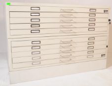 20TH CENTURY ITALAIN BIEFFE METAL ARCHITECTS PLAN CHEST