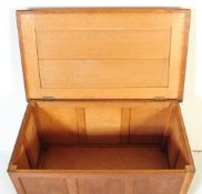 EARLY 20TH CENTURY OAK COFFER CHEST - BLANKET BOX