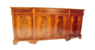 20TH CENTURY REGENCY REVIVAL FLAME MAHOGANY SIDEBOARD