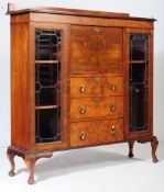 EARLY 20TH CENTURY 1920S WALNUT DISPLAY CABINET