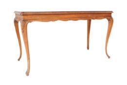 VINTAGE 20TH CENTURY FRENCH LOW OAK COFFEE TABLE