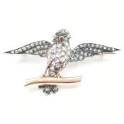 19TH CENTURY DIAMOND BIRD BROOCH PIN