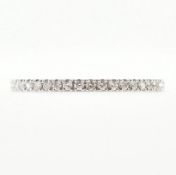 18CT WHITE GOLD & DIAMOND ETERNITY RING