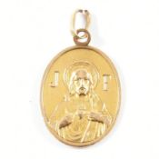 ANTIQUE 18CT GOLD CHRISTIAN NECKLACE PENDANT